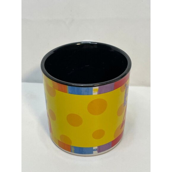 Burton Happy Birthday Big 40 ceramic coffee mug cup 3 1/2" 2007 yellow - Picture 4 of 9